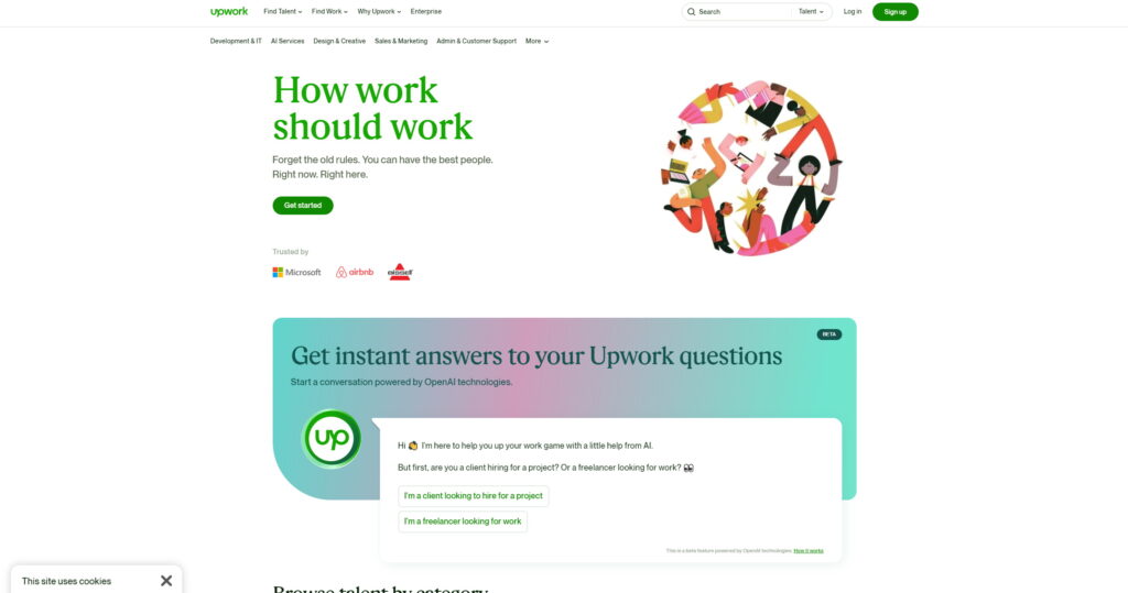 UpWork.com Homepage