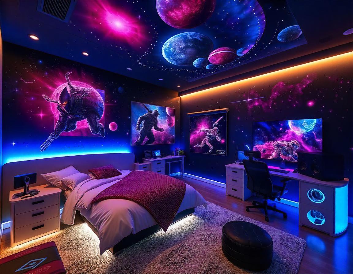 Sci-Fi Galaxy Hub gaming room